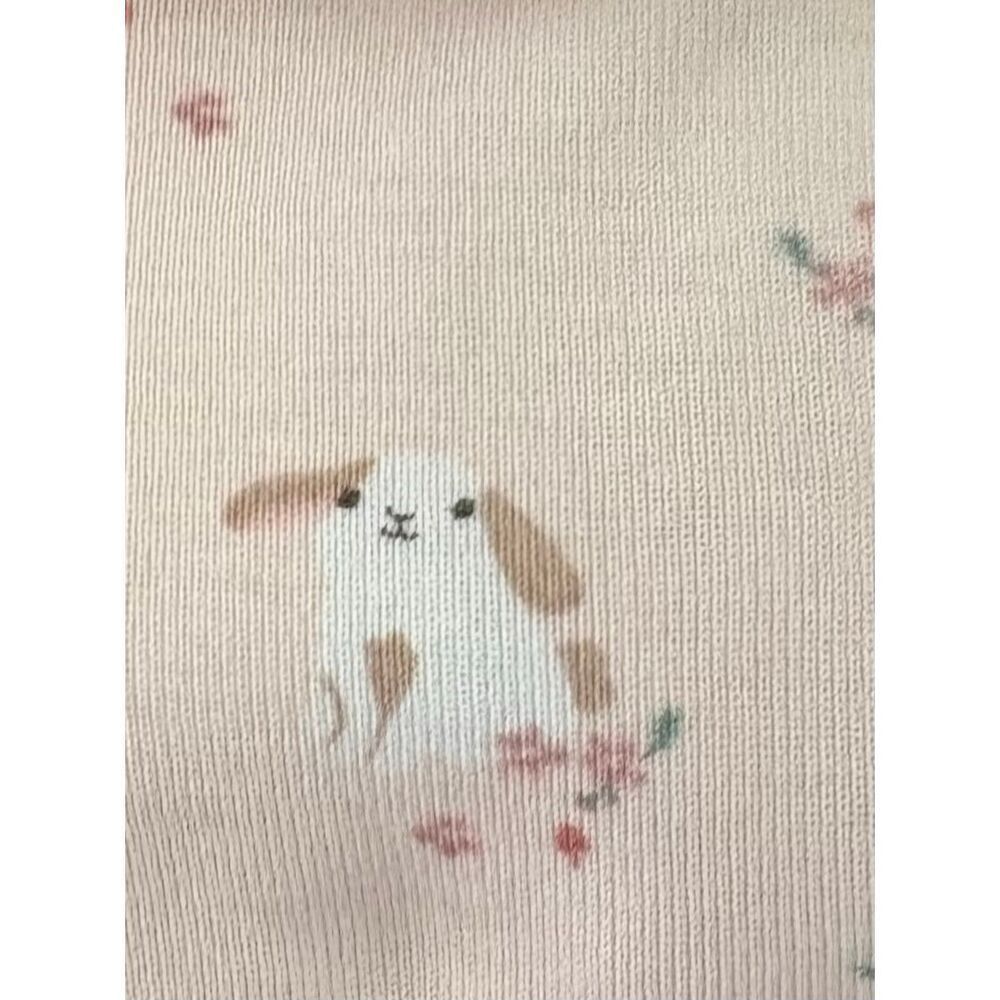 H&M Baby Girl 0-3 Mos Softest Pink Organic Bunny Print Bodysuit 5/$25 - Picture 5 of 5